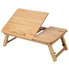 (50 * 30cm)Laptop Stand Holder Adjustable Bamboo Portable Folding Laptop Desk