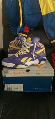  Shaq Attack  Reebok Size 8.5 New Just Been Tried On ! LSU COLOR WAY    Rare