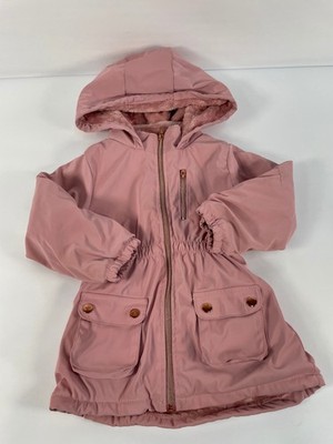 Penelope Mack Girls Pink Hooded Lined Jacket Size 4