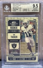 Tre Tucker 1/1 Gold Vinyl  2023 Optic Contenders Football Rookie Ticket Bgs 9.5