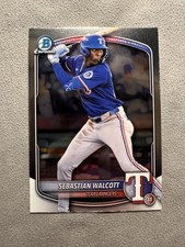 Sebastian Walcott 2025 Bowman Draft #BDC-169 Rangers Chrome