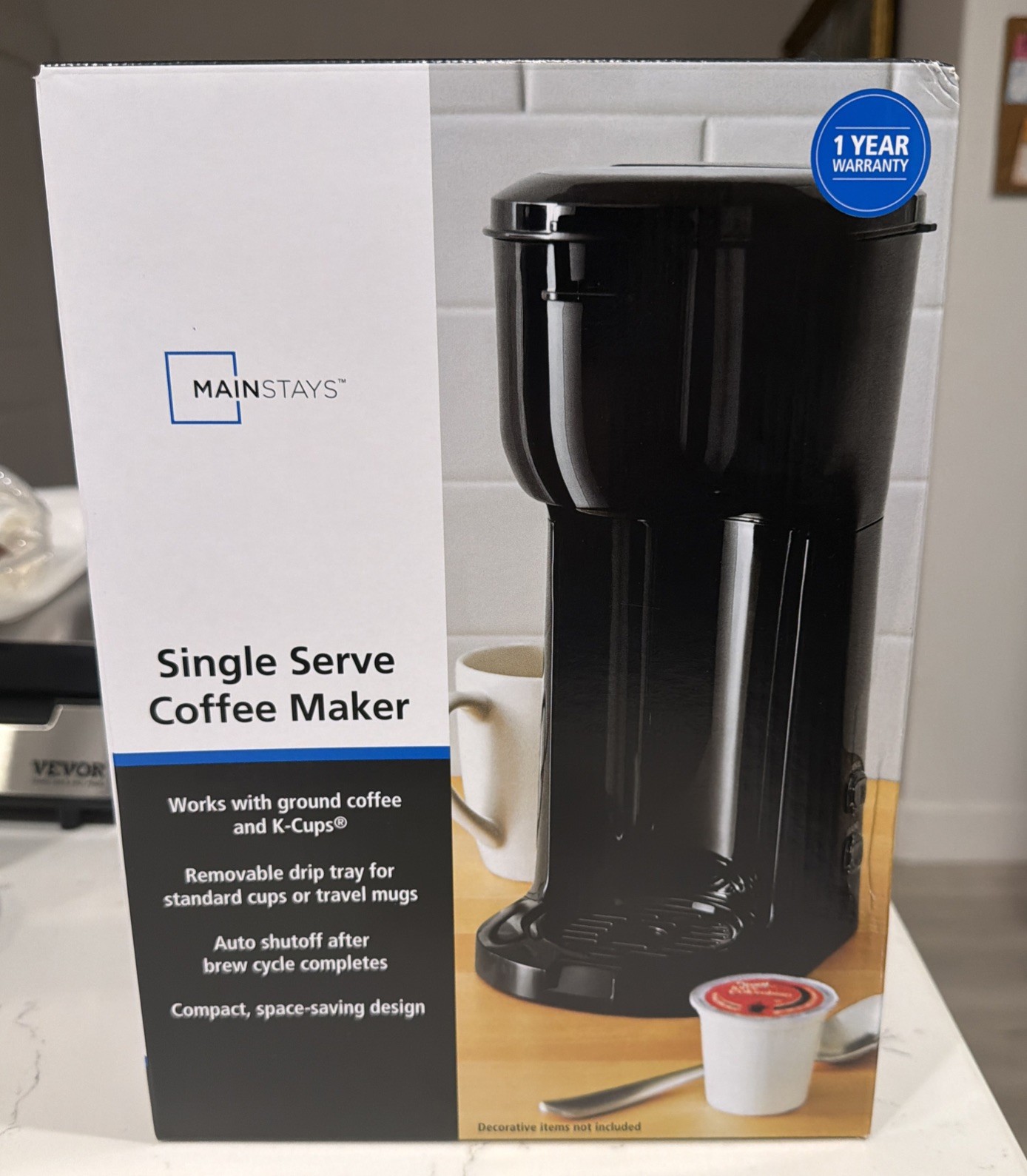 Mainstays Single Serve Dual Brew Coffee, Black, MODEL 202140