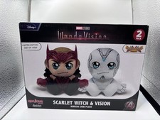 Marvel Wandavision Scarlet Witch  Vision Kuricha Chibi Plush Set Disney - New