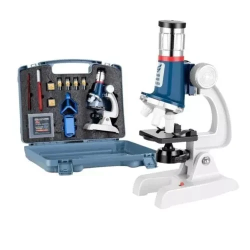 Beginner Alloy Microscope Toys 1200X Microscope Science Kit Kids Learning Gift - image 2 of 4