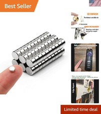 Miniature 60 Pack Nickel-Coated Magnets - Perfect for Organizing Crafting