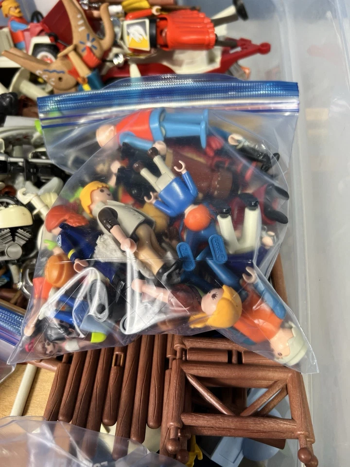 Playmobil Lot 10 lbs Figures Parts Accessories 1974 1st Gen Till Now Vehicles - Image 4 of 4