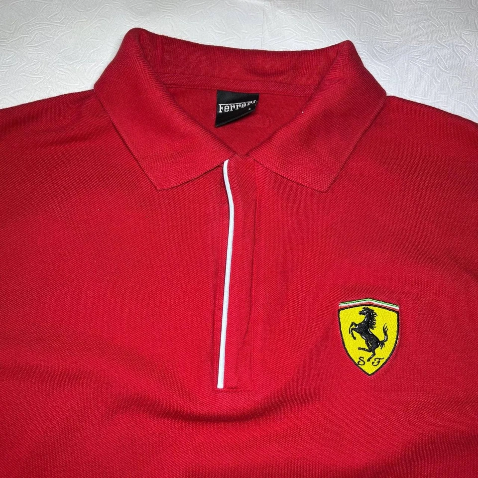 Ferrari 2002 молнии футболка поло гонки cheer keef винтажный размер L - Изображение 2 из 4