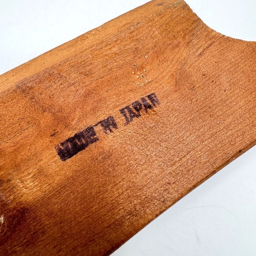 Vtg Hand-Painted Silent Butler Crumb Catcher Scraper Japan Floral Design Wood - Picture 6 of 10