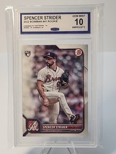 SPENCER STRIDER 2022 Bowman #41 CCG 10 GEM MT RC BRAVES