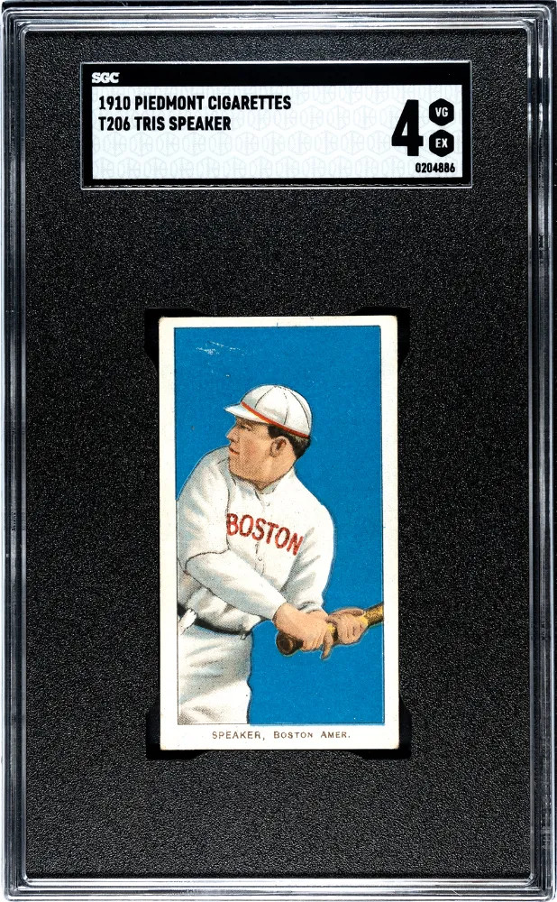 1910 Piedmont Cigarettes (T206) Tris Speaker SGC 4