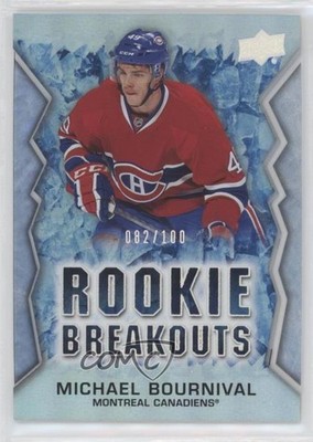 2013-14 Upper Deck Rookie Breakouts 82/100 Michael Bournival #RB19 RC 4p5