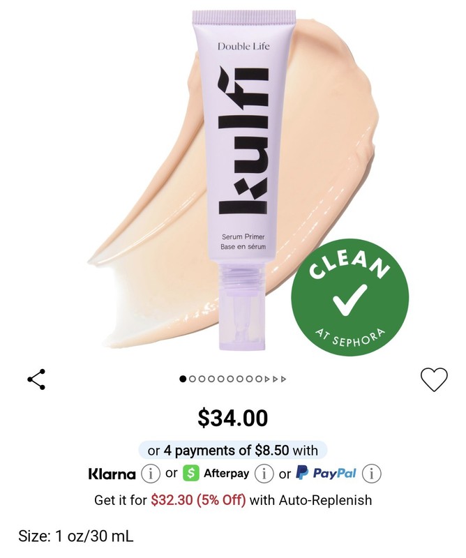 Kulfi Double Life Pore Blurring Serum Primer Niacinamide Tranexamic Full Size