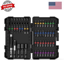 Impact Driver Bit Set,45 Piece Screwdriver Bit Set,Impact Tough Screwdriving ...