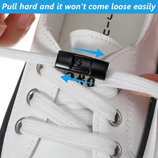 6 PCS Shoelaces Buckle Lock, No Tie Lazy Elastic Magnetic Shoelace Buckle Swi...