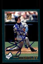 Signed Baseball Card Auto Todd Hundley 2001 Topps #84 Los Angeles Dodgers