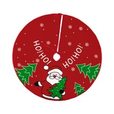 Christmas Tree Skirt Printed Xmas Tree Mat for Party Indoor Outdoor