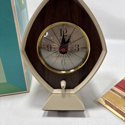 60's Brown & Bigelow Diamond Remembrance Electric Projection Clock Alarm @READ