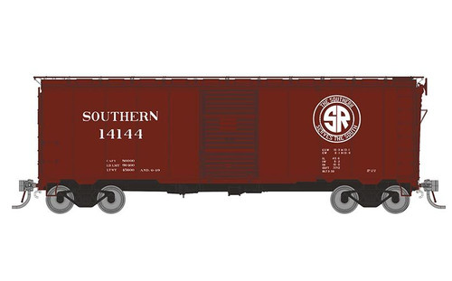 Rapido ~ Escala HO ~ 1937 AAR Boxcar ~ Esquina Cuadrada ~ Sur #11048 ~ 180003A | Condition: New