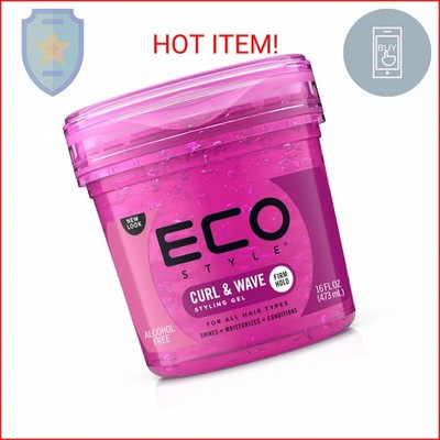 Ecoco Eco Style Hair Gel - Curl And Wave - Anti-Itch, Alcohol-Free Formula - Per