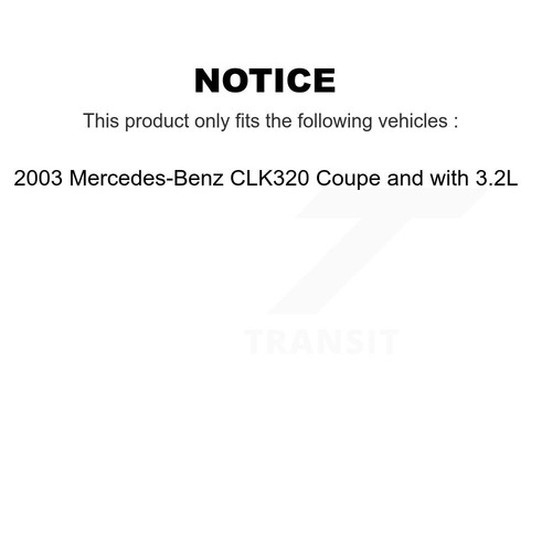 Front Rear Ceramic Disc Brake Pads And Wear Sensors Kit For Mercedes-Benz CLK320 - Picture 2 of 9