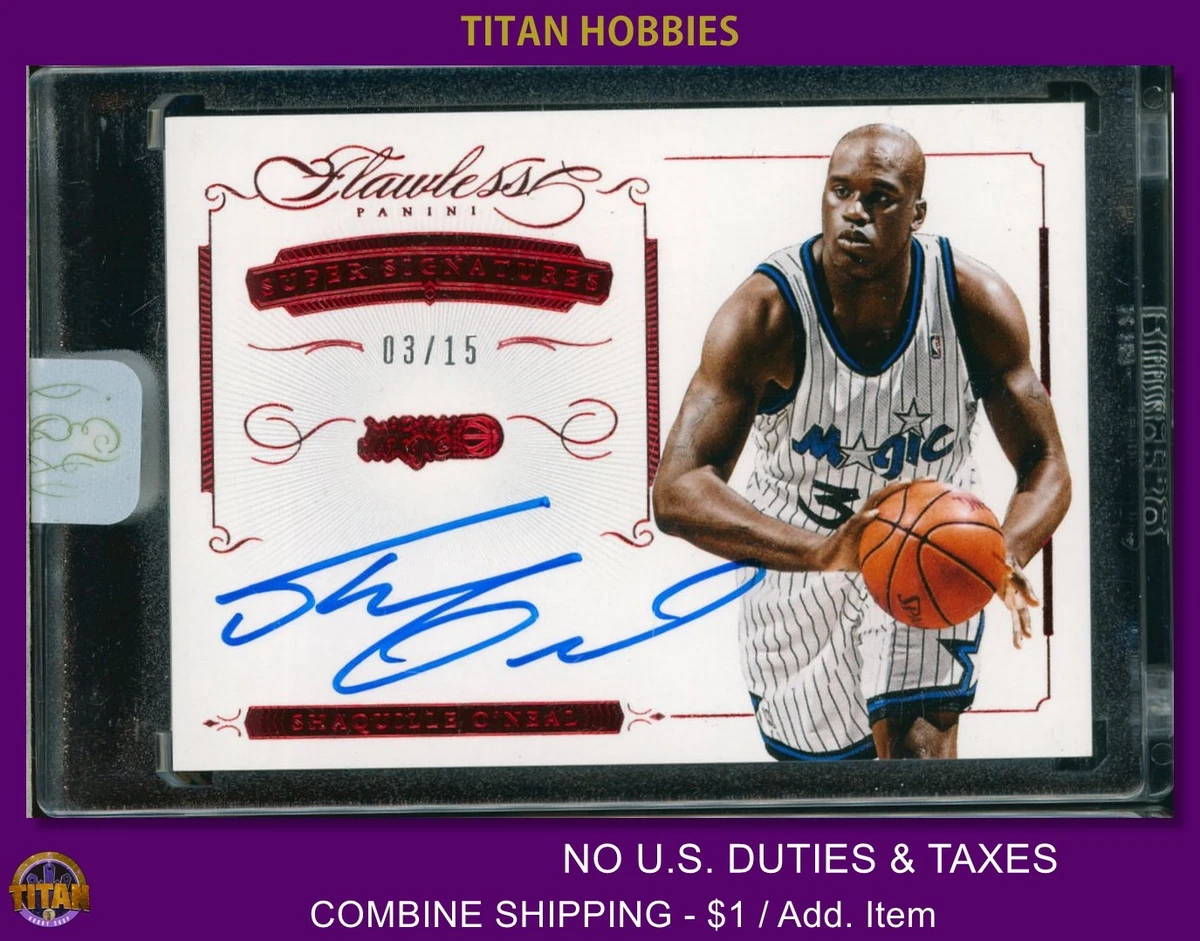Panini Shaquille O'Neal Basketball Autographed Sports Trading