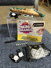 Zuru Mini Brands Fashion MF Purse, Shoes , Bow, Glasses, Scarf For Barbie