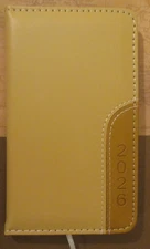 2026 TAN PADDED Faux Leather 6X3.5" WEEKLY PLANNER - ADDRESS + Lined NOTEs
