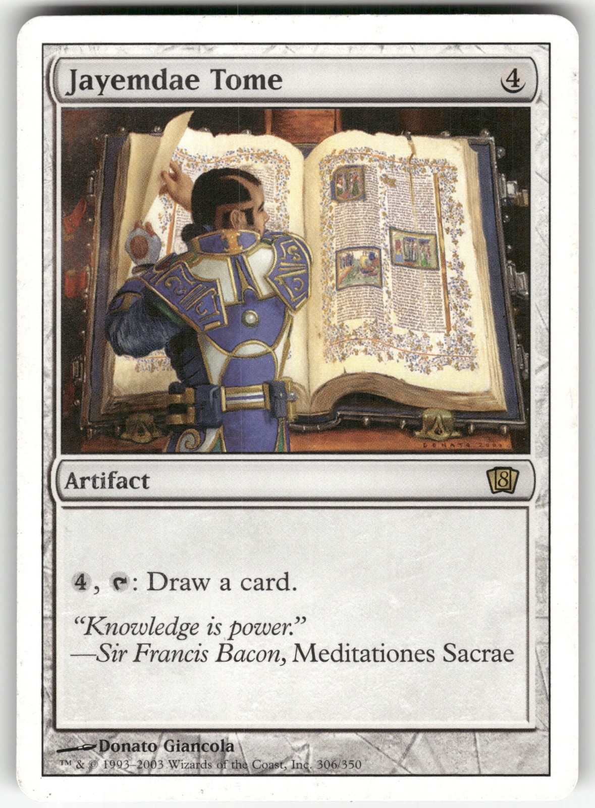 Jayemdae Tome 306 Rare 8th Edition Magic: The Gathering Near Mint