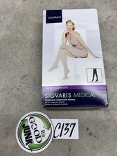 Sigvaris Essential 862 Opaque Closed ToeThigh Highs w/Grip Band - 20-30 mmHg LL~