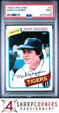 1980 O-PEE-CHEE #13 MARK WAGNER TIGERS POP 6 PSA 9