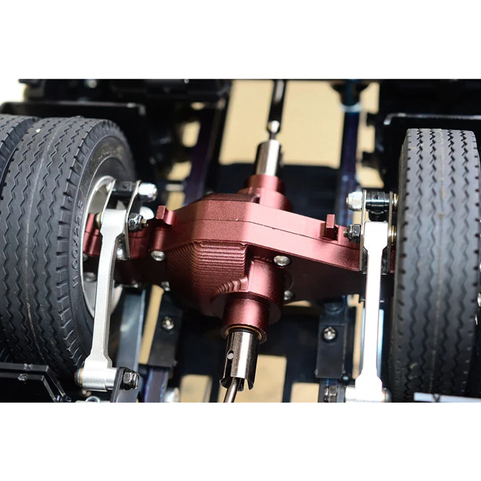 GPM Racing Aluminum Center Gear Box Silver for Tamiya 1/14 Truck - Image 2 of 4