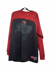 Tampa Bay Buccaneers NFL Men's Black/Red Long Sleeve Pullover 2x