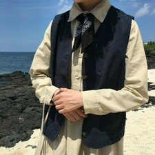 Women Waistcoat Vest Gilet Sleeveless Cardigan Jacket Casual Retro Vintage Coat