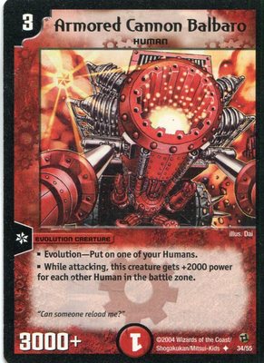 Duel Masters-Karte - Armored Cannon Balbaro
