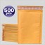 50 #000 5x8 "EcoSwift" Brand Kraft Bubble Padded Envelopes X-Wide - Foto 5