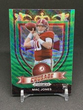 2021 Panini Prizm Draft Picks Crusade #170 Mac Jones Green Wave