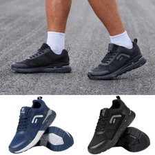 Fitville Men's Extra Wide Sneakers Arch Fit Comfort Walking Shoes for Flat Feet