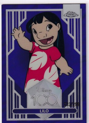 その他 Topps Chrome Disney100 LILO purple 299 Topps Disney Chrome 100 Years Nr. 35 Lilo Purple Refractor 233/299