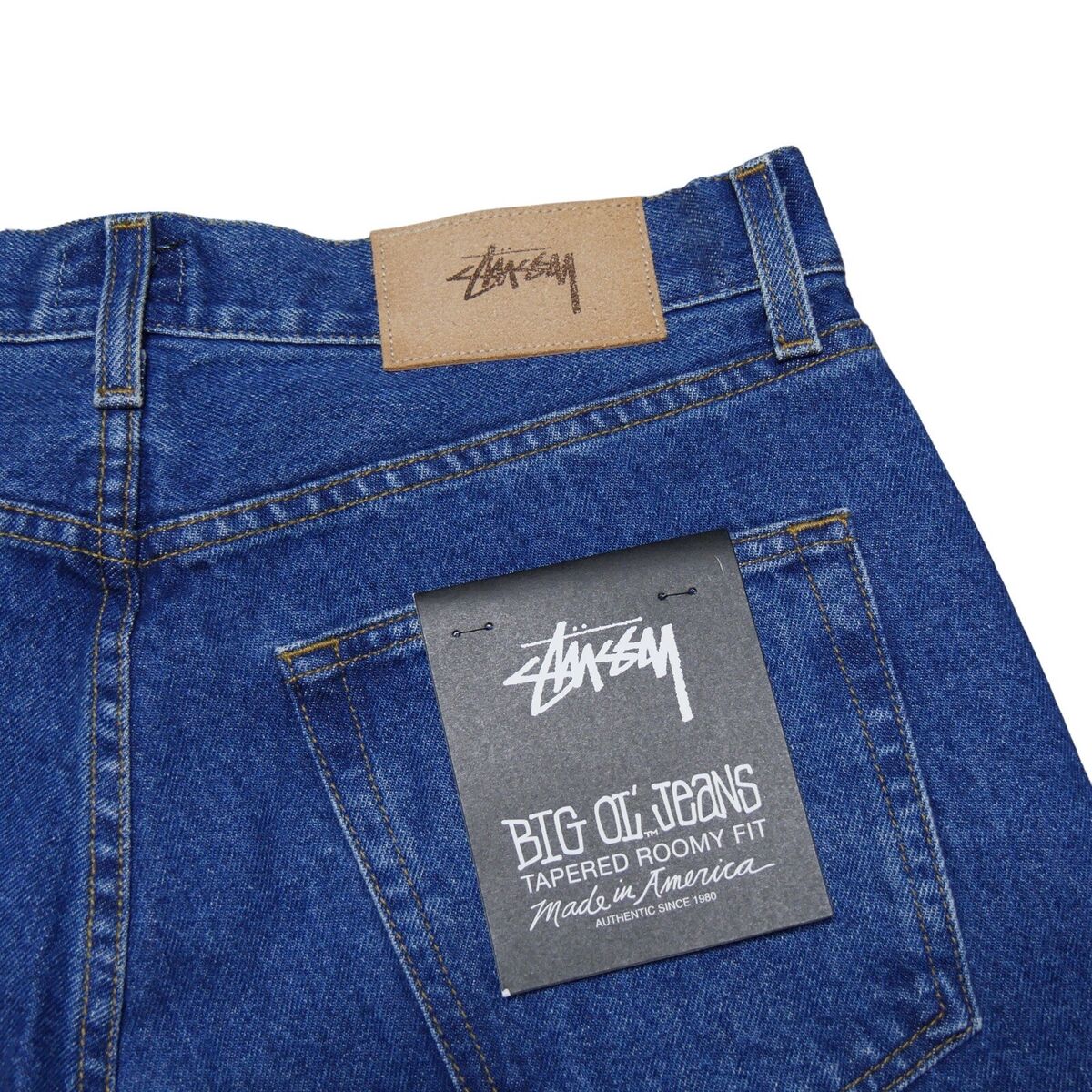 Stussy Big Ol Jeans NWT Dark Wash 30 X 28 Made In USA RARE Stussy Big Ol Jeans NWT Dark Wash 30 X 28 Made In USA RARE