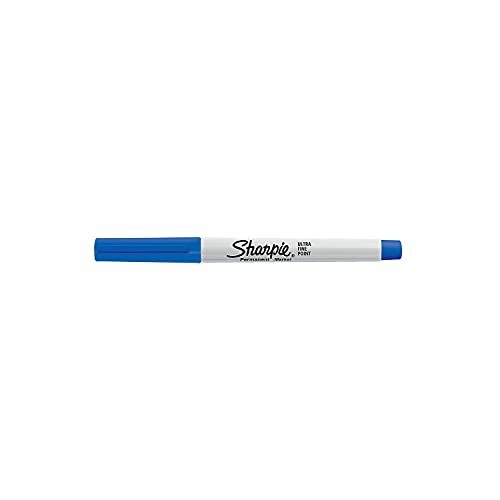 37003 Permanent Markers Ultra Fine Point Blue Dozen