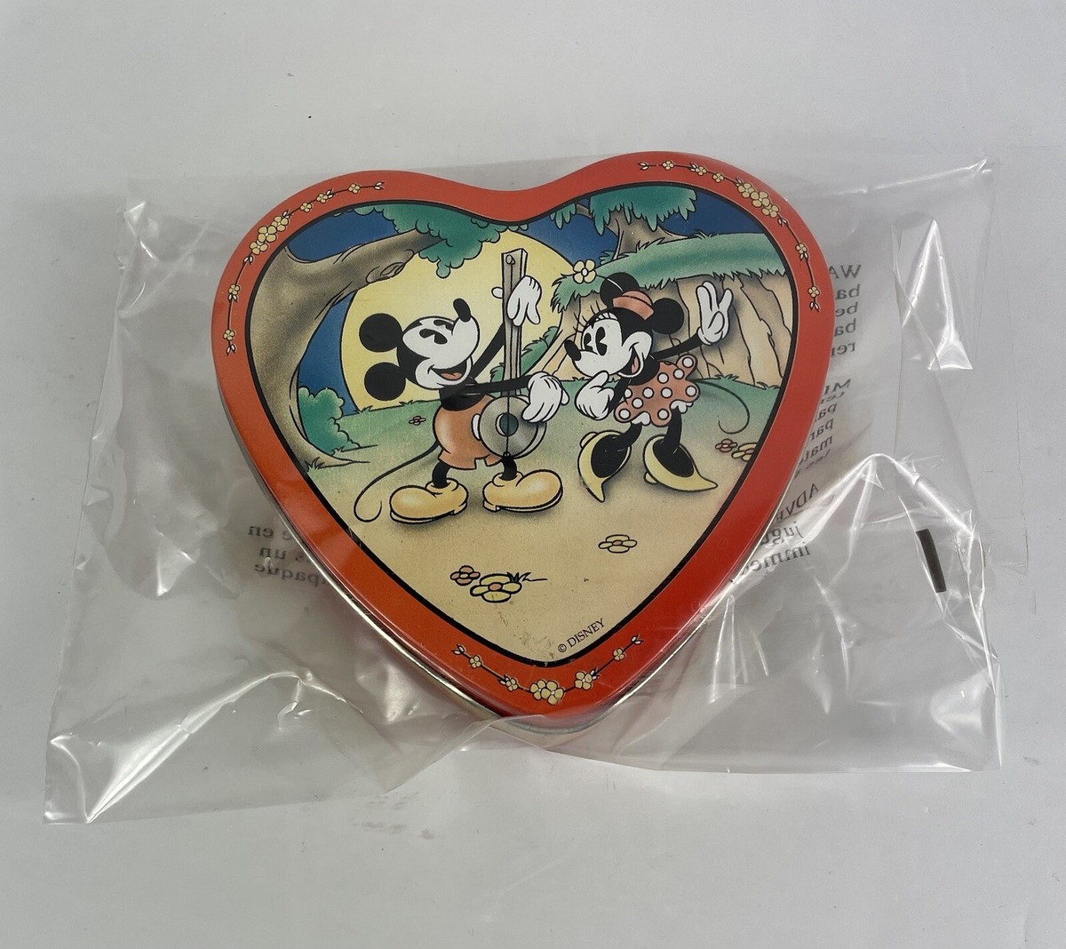 Disney Mickey & Minnie Mouse Vintage Heart Shaped