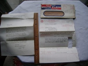 1937 White Flash Fuel Ad Cover- Letter about Sponsoring Live Football Broadcasts