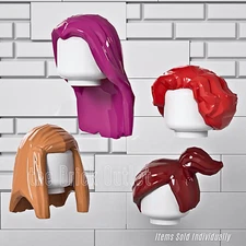 LEGO Minifig Women's Hair "NEW" - All Styles & Colors Available Including RARE!