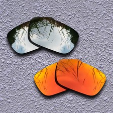 US Silver Fire Red Polarized Replacement Lenses For-Spy Optic Dirk