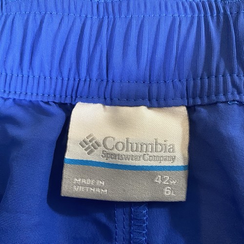 Columbia Shorts Mens 42 Blue PFG Fishing Permit II Hiking Cargo 6" Inseam NEW - Picture 4 of 16