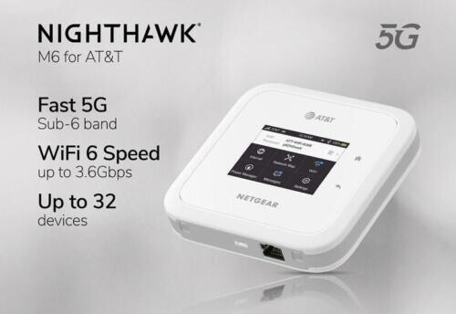 NETGEAR Nighthawk M6 5G MR6110 Mobile Hotspot Unlocked ATT TMobile Verizon - NEW