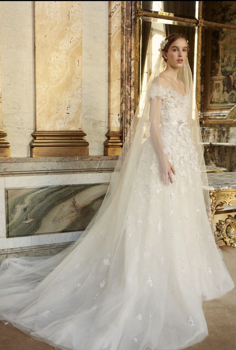 Elie Saab Wedding Dress Bridal Gown UK Size 6-8 Couture Gown