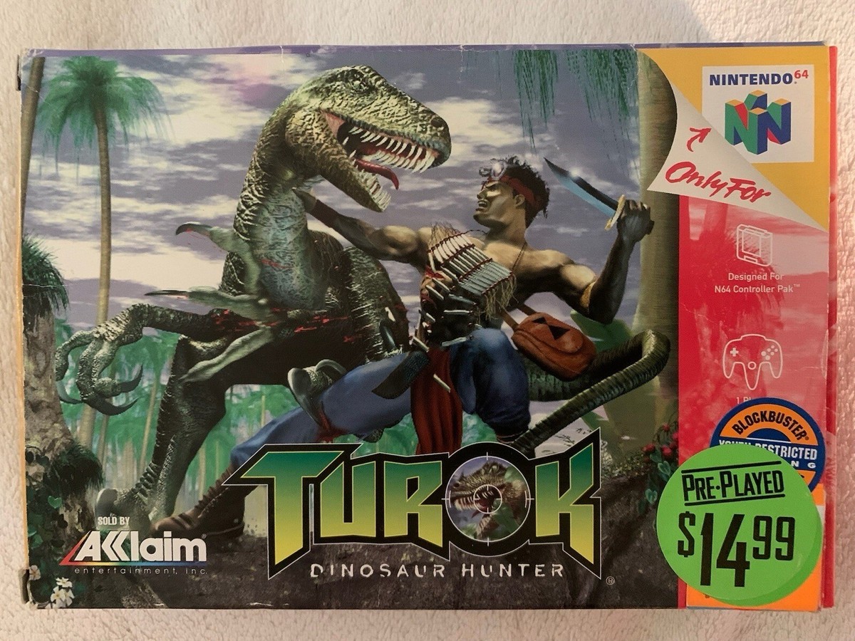 Turok: Dinosaur Hunter (Nintendo 64) (In Box With Poster / No