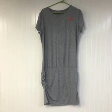 Patagonia womens Grey Glorya T-Shirt Dress 50+UPF Comfy Athliesure Travel Large