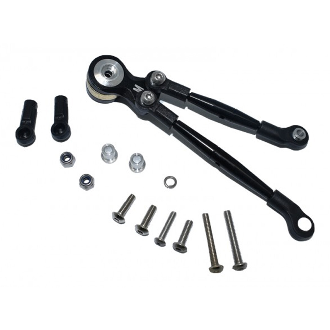 Blue Aluminum Servo Saver 25T With Tie Rod For Tamiya 1/12 RC Lunch Box